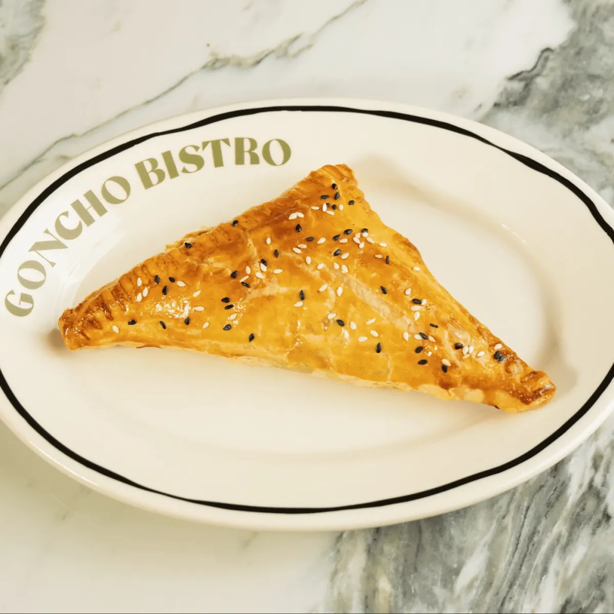 Golden beef samsa hand pies with sesame